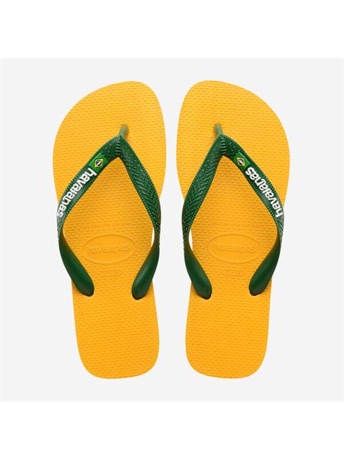 Infradito uomo logo colore yellow